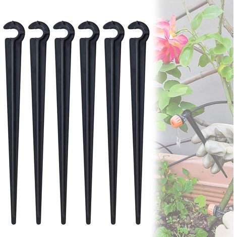 100 Pcs Plastic C Shape Fixed Rods, Thick Durable Garden Hose Holder for Porous Hose (1/5)