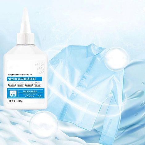 Lessive enzymatique active efficace, solution multifonctionnelle pour éliminer l'huile (1/4)