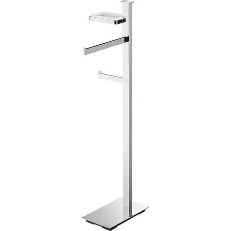 COLOMBO DESIGN Units piantana porta sapone/salviette/rotolo sx cromato codice prod: B9113SCR (1/2)
