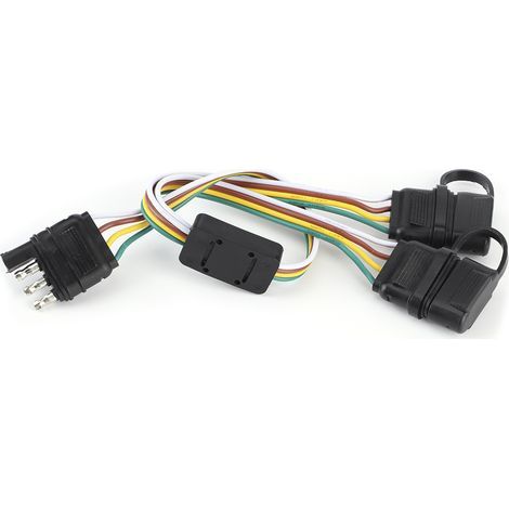KIMISS Pobite à 4 Broches de la Remorque de Remorque Socket - Connecteur de Type US pour RV et de Bateau avec Freins Surtension. (1/5)