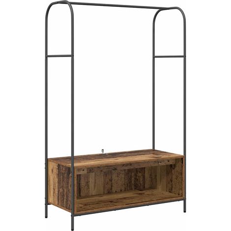 Porte-vêtements Chêne brun 100 x 44 x 160 cm Bois d'ingénierie