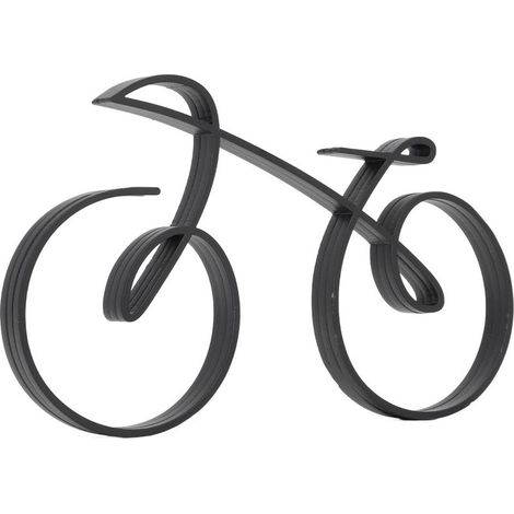 Minimalistische Fahrradskulptur aus Metall im modernen Drahtstil, Wand- oder Regaldekoration, Designobjekt für Zuhause, originelles Geschenk. (1/5)