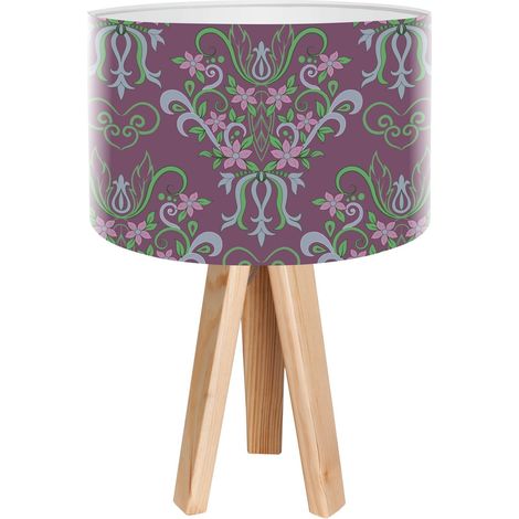 Lampe de chevet stamps foto-025 - Bois clair, blanc (1/3)