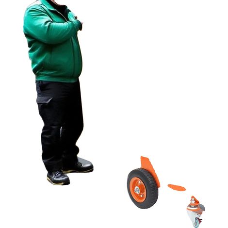 Carrello a pannelli, in acciaio legato, portata 300 kg, design a 4 ruote, pneumatici, finitura resistente. (1/5)
