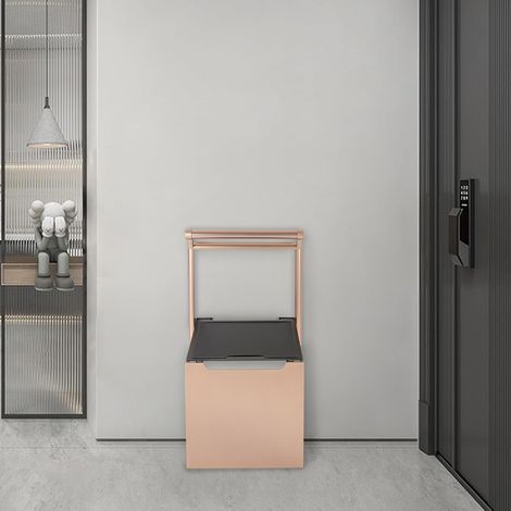 Duschklappsitz Wandmontage Klappsitz Dusche bis 150kg Duschsitz Klappbar mit Griff Badhocker Hocker Duschstuhl für Senioren Kinder, Einfache Installation (1/5)
