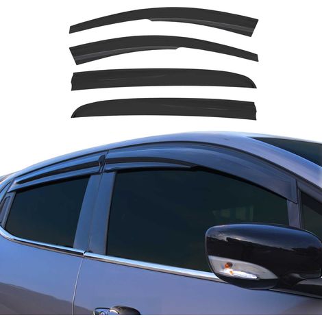 Déflecteurs de Vent Pluie d'air Compatible avec Opel Astra H 2004-2010 SW SD HB Noir 4X (1/5)