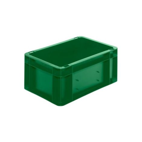 LA-KA-PE Transport-Stapelkasten B300xT200xH145 mm grün, geschlossen ohne Griffloch