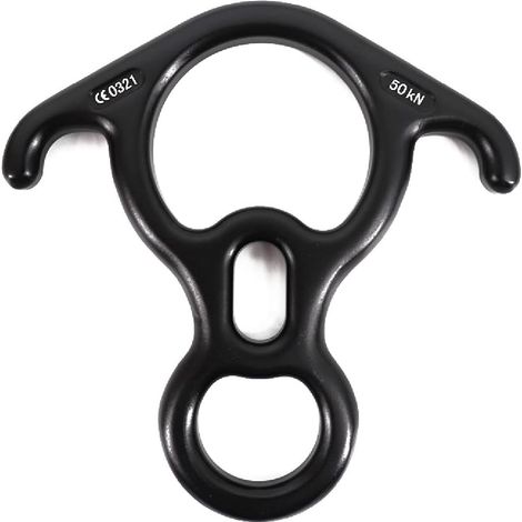 Descendeur 50KN Rappel Gear 8 avec un descendeur de grande taille et haute résistance pour la descente