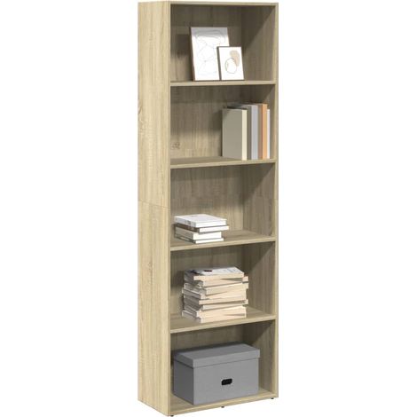 Bücherregal Sonoma-Eiche 60x30x189 cm Holzwerkstoff
