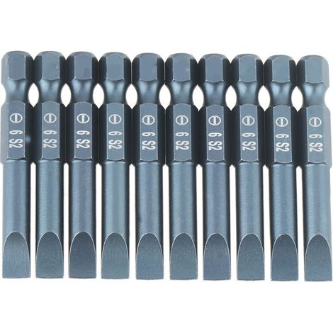 Des Bits à Fentes Durables Définissent une ténacité élevée 10 Pcs (1/5)
