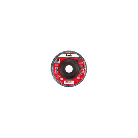 DISCO LAMELLARE IN ZIRCONIO DIAM. 115 MM GRANA 60 CON SUPPORTO IN PLASTICA