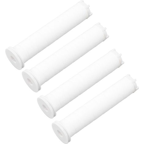 Set mit 12 weißen PP-Baumwoll-Duschfiltern, Badezimmerzubehör für den abnehmbaren Hydro-Duschkopf. (1/5)