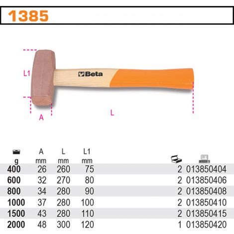 MARTILLO DE COBRE 600G - BE 1385/600 (1/2)