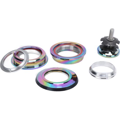 LeBycle Rennrad-Steuersatz mit Doppellager, 44 mm, robust, mit 28,6 mm geradem Rohr. (1/5)