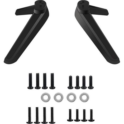 Pieds Piédestal Base Télévision, Pieds de Socle TV, Pied de Support pour Smart TV, Remplacement de Base de Meuble TV, Support TV Universel Compatible, pour la Plupart des Téléviseurs de 27 à 55 Pouces (1/5)