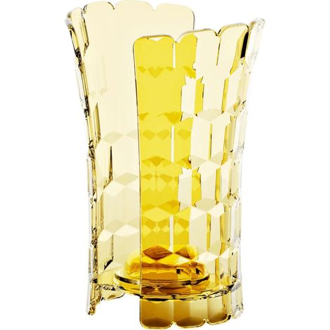 GUZZINI Portabicchieri Vanity Bio-Based 12 x 10,3 Cm H 18,30 Cm Giallo Zafferano