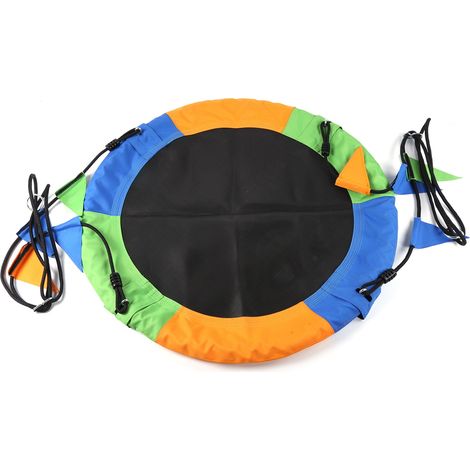 100cm balançoire ronde 900D Oxford sangle réglable enfants adultes balançoire suspendue (1/5)