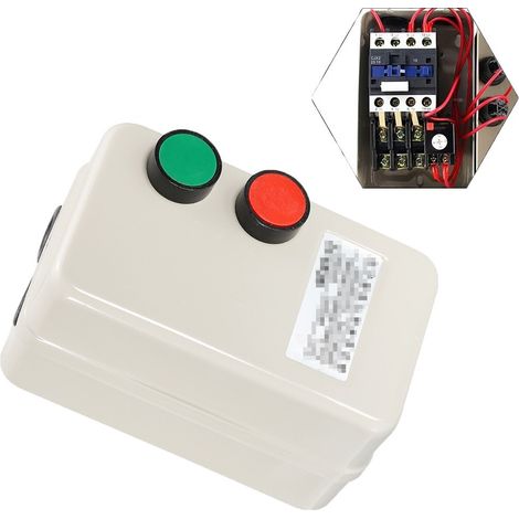 FLITI 380V 4KW 5HP Electric Magnetic Starter with Three-Phase Switch, Metal Enclosure, Triple Protection, Easy Installation, for Motors, Pumps, and Compressors (1/5)