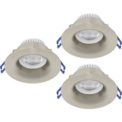 Faretto Incasso Moderno Salabate Alluminio Grigio 3 Luci Led 5W 3X540Lm Ip65 (1/3)