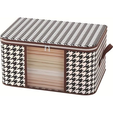 BelleRise - Deux bacs de rangement extra-larges deux bacs de rangement pliables en tissu de 75 litres. (1/4)