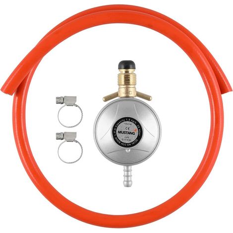 Set de Regulador Mustang Accesorio para Barbacoa de Gas 30 mbar