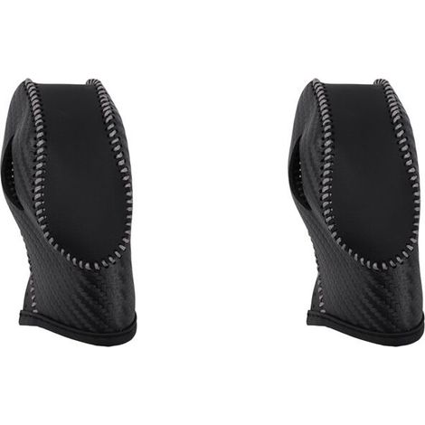 Adatto per 2 coperture per giunto sferico del pomello del cambio auto in PU con texture in fibra di carbonio bianca, compatibile con i modelli EcoSport, Escape, Fusion, C-Max Energi station wagon, Fie