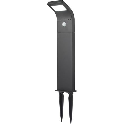 Sygonix SY-4677494 Lampada LED da terra per esterno con rilevatore di movimento LED (monocolore) 1.2 W Nero (1/5)