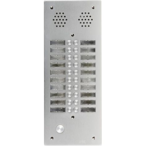 Plaque a.v alu 6mm 2r 20bp URMET 7772/20 (1/2)