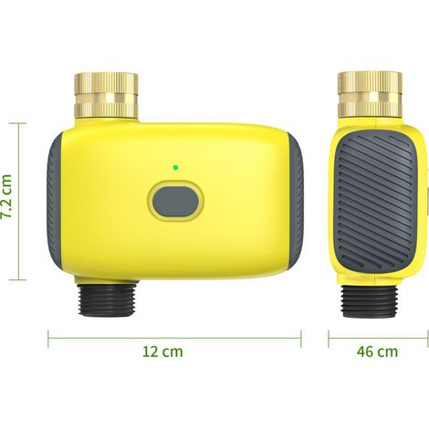 Der Bewässerungstimer kann per Mobil-App ferngesteuert werden und eignet sich daher ideal für automatische Bewässerungssysteme in Gärten, auf Balkonen und Terrassen. (1/4)