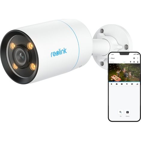 Reolink 4K 8MP PoE Überwachungskamera Aussen, Echte Vollfarb-Nachtsicht, F1.0 Superblende, 3000K Warmlicht, Personen-/Fahrzeug-/Haustiererkennung (1/5)