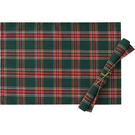 Placemat - Polyester - 30x45 cm - Pour Fêtes De Fin D Année Et Décoration De Table - 1 Pièce (1/5)