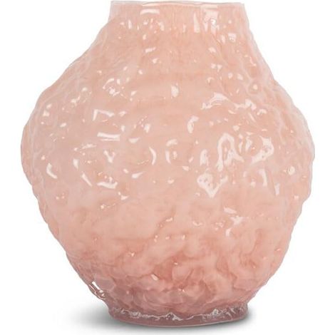 Vase décoratif, en Verre soufflé à la Bouche, fabriqué à la Main, en Forme de Corail, 27 cm, Jaune, pièce Unique (1/5)