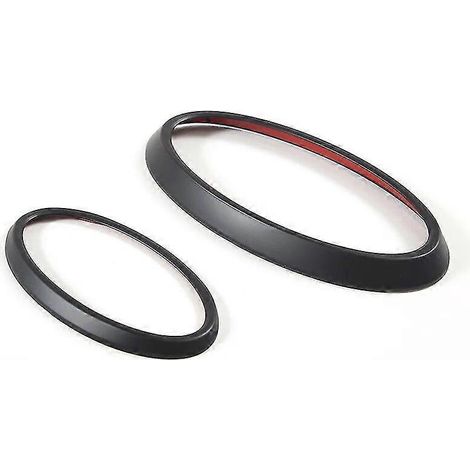 Für Subaru Outback 2022-2022 ABS Carbonfaser-Optik Auto Front-/Heck-Emblemring Logo-Rahmen Abdeckung Dekoration Aufkleber Zubehör – Stil C