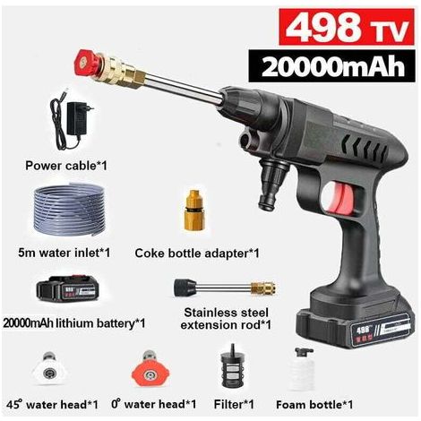 Kabelloser elektrischer Hochdruckreiniger mit 20000mAh Akku, 60BAR, 10L/min, für die Terrassenreinigung und Gartenbewässerung (1/5)