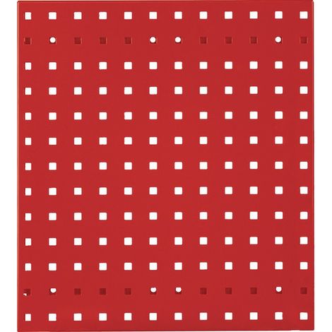 Panneau perforé l450xL500mm rouge trafic. RAL 3020 RASTERPLAN