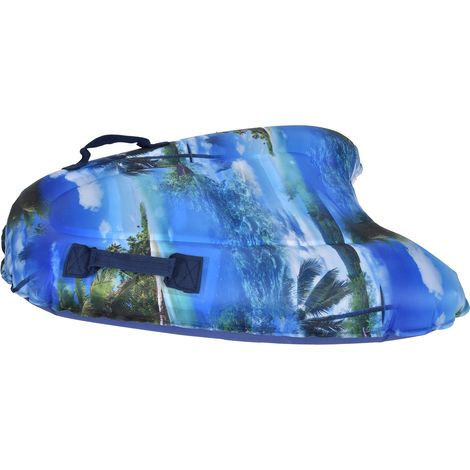 Planche de surf gonflable portable pour piscine, plage et bodyboard pour enfants et adultes - Motif plage (1/5)
