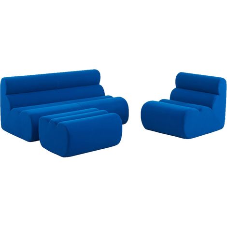 sweeek - 2-Sitzer Sofa mit Sessel und Hocker (1/5)
