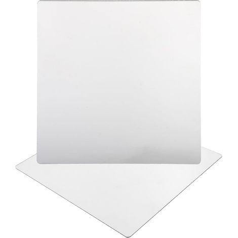 Miroir Acrylique Adhésif 2 Pièces pour Salle de Bains, Surface sans Distorsion, Facile à Nettoyer, Miroir Mural Décoratif sans Perçage (1/5)