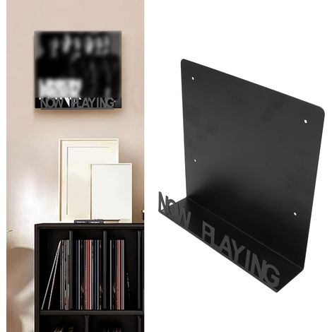 Porte-disque mural [no brand] modèle classique en métal fer forgé avec support protecteur (1/5)