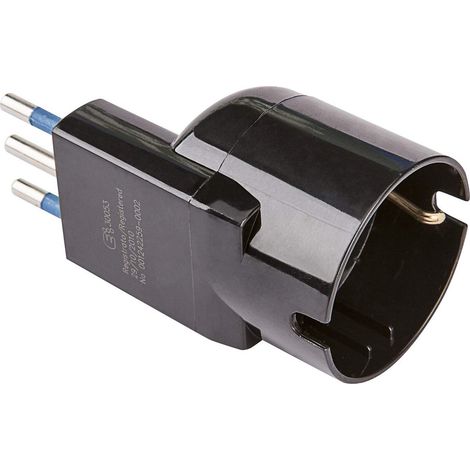ADATTATORE SALVASPAZIO SPINA 10A + PRESA 10-16A (1/2)