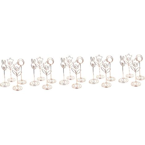 20pièces Support De Table Pour Numéros Et Photos De Clips Décoratifs Forme Lapin Porte- Élégants Pour Et Événements (1/4)