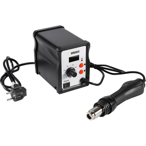 Station de soudage/dessoudage numérique SMD, pistolet à air chaud, outil de retouche à 3 buses (1/5)