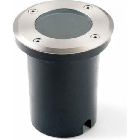 Faretto lampada da incasso a terra calpestabile segnapasso tondo con attacco gu10 per esterno da giardino sentieri IP65 luce spot (1/4)