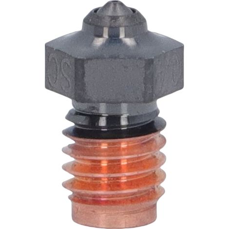Buse en carbure de silicium adaptée à l'imprimante 3D Prusa V6 Hotend, pièces de rechange de 0.4mm, haute conductivité thermique, empêche la chaleur (1/5)