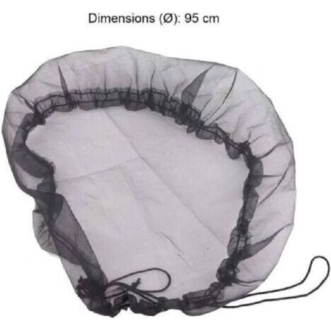 Ecleanfy-Lot de 2 housses de protection en maille pour tonneaux de pluie - Diamètre : 32.67inch - Réglables - Pour récupérateur d'eau - Seau de récupération de la pluie (1/5)