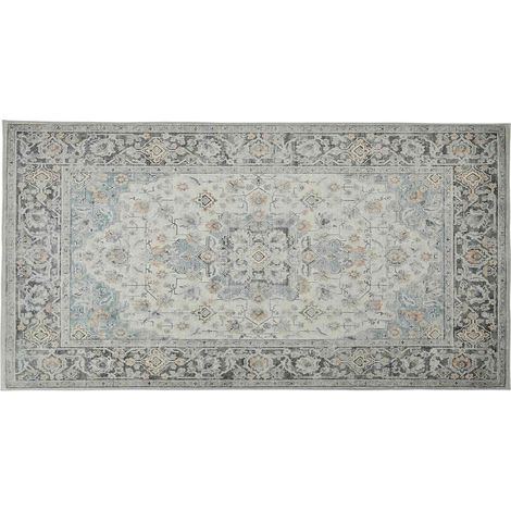 Alfombra ORIZ Crema 80 x 150 cm 100% Poliéster vidaXL (1/4)