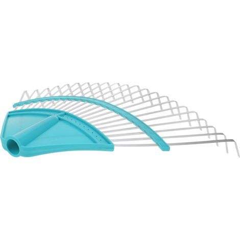 Râteau à Gazon Portable pour Râteau De Jardin Métal avec Dents Fines pour Nettoyage De Pelouse Et Débris (1/5)