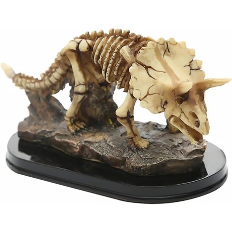 Ornement Squelette De Dinosaure Résine Modèle Crâne De Dinosaure pour Décoration De Bureau Intérieur (1/5)