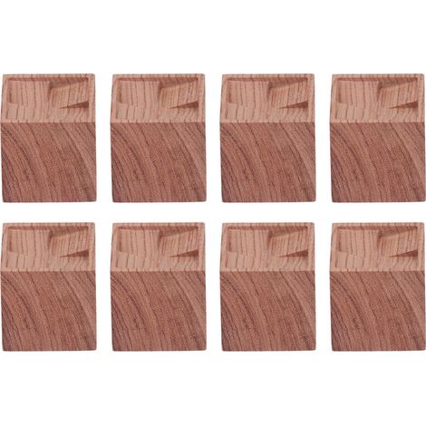8-teiliger ätherischer Öldiffusor, quadratisch, schlicht und kompakt, aus Rosenholz, natürlicher Stil, Aromadiffusor für Schlafzimmerschrank (1/5)