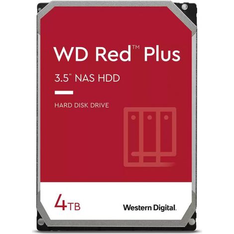 Disque dur externe Western Digital RED PLUS 4 To, 256 Mo de mémoire CMR, 3,5 pouces, WD40EFPX